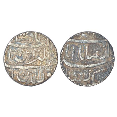 Jahangir (1605-1627 AD), silver sawai rupee (25% heavy weight), Ahmadabad mint, 'Enayate E