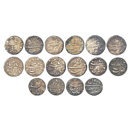 Jahangir (1605-1627 AD), silver rupee, 8 different months, Patna mint, Farwardin, AH 1020/