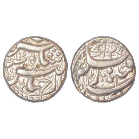 Jahangir (1605-1627 AD), silver rupee, Qandhar Mint, 'Dil Khah' couplet, AH 1029/RY 14, KM