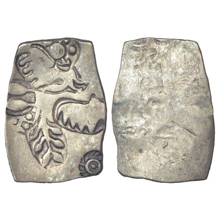 Imperial Magadhan silver punch-marked Karshapana coin (c.400-350 BC), GH series I, no. 160