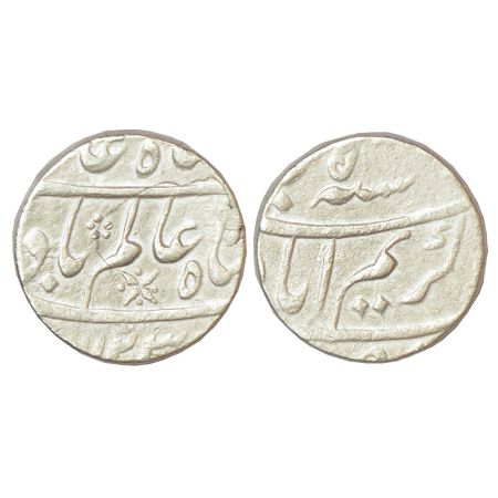 Shah Alam Bahadur (1707-1712 AD), silver rupee, (heavy weight), Karimabad mint, RY 5, simi