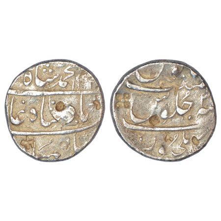 Muhammad Shah (1719-1748 AD), silver rupee, Elichpur mint, RY 3x, KM 436.24, 11.36g. Shrof