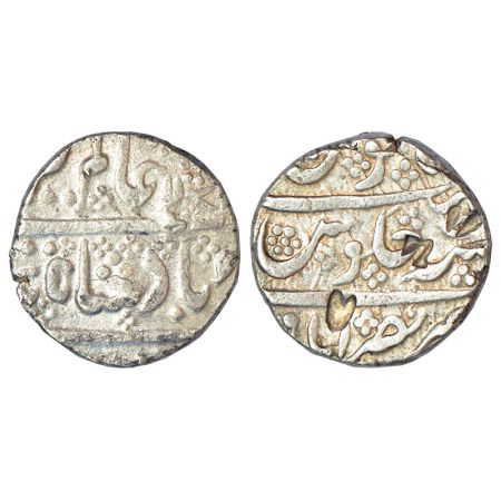 Maratha Confederacy, silver rupee, Nasirabad (Dharwad) mint, in the name of Alamgir II, AH