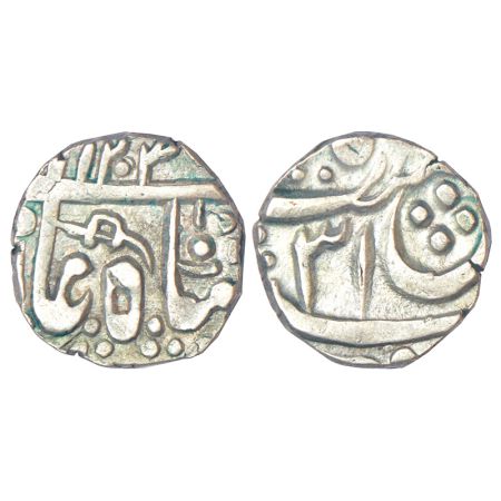 Jodhpur feudatory-Kuchaman, Bopushahi series, silver ¼ rupee, AH 1204/RY 31, inverted swor