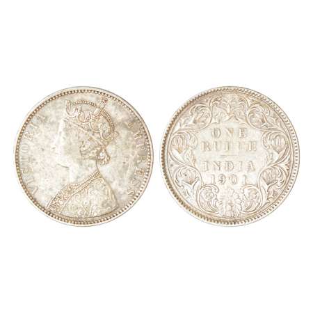 Victoria Empress, silver rupee, 1901, Bombay mint, C2/I/'B' incused, PR 188; GK 593, 11.62