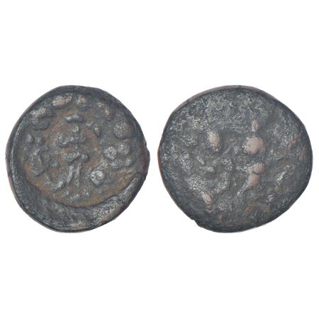 Mathura - post-Mauryan monarchical coinage, arsenical bronze coin of Suryamitra (c.100-50 