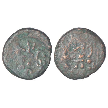 Mathura, post-Mauryan monarchical coinage of 'Datta' kings - bronze coin of Ramadatta (c.5