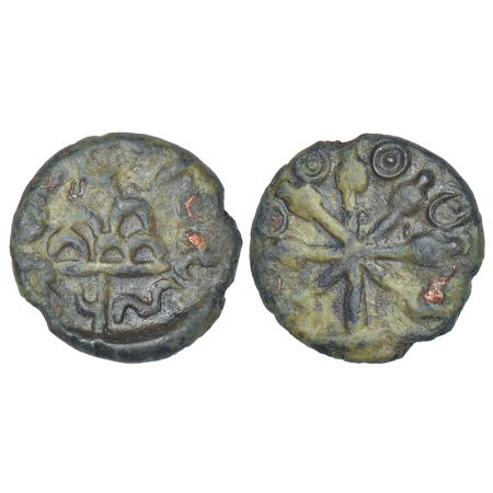 Maharathis in Marathwada/Vidarbha - round alloyed copper coin of Maharathi Talanthati (c. 