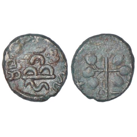 Maharathis in Marathwada/Vidarbha - round alloyed copper coin of Maharathi Talanthati (c. 