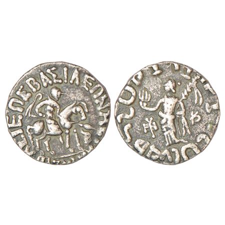 Indo-Scythians - silver tetradrachm of Azilises (c.58-35 BC), ISCH 56.500, 8.92g. Obv: kin
