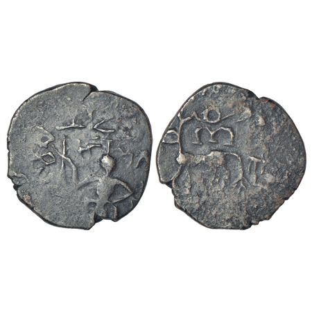 Post-Mauryan tribal republics - Yaudheyas, copper coin struck in the name of 'Brahmanya De