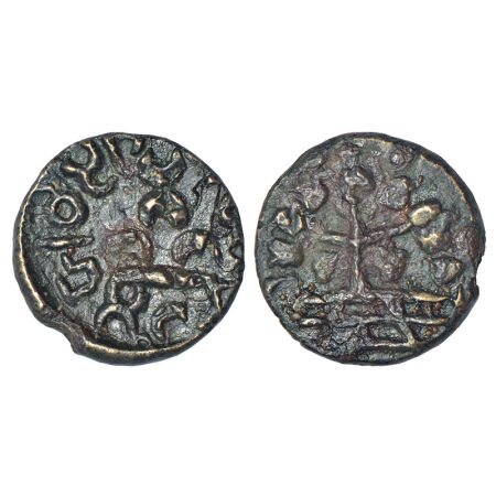Maharathis in Marathwada/Vidarbha - alloyed copper coin of Maharathi Talanthati (c. mid-1s