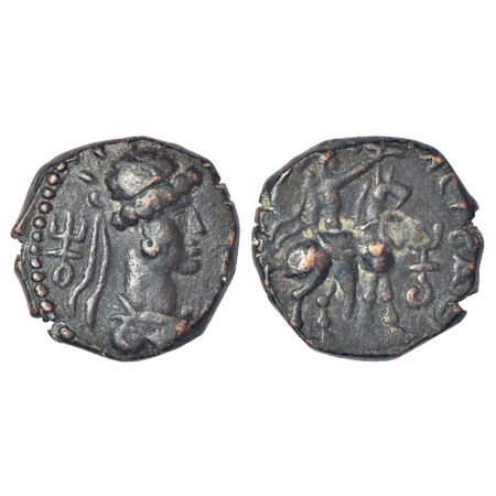 Kushans - copper drachm of Wima Takto alias 'Soter Megas' (c. 90-110AD), 'Begram' - type, 