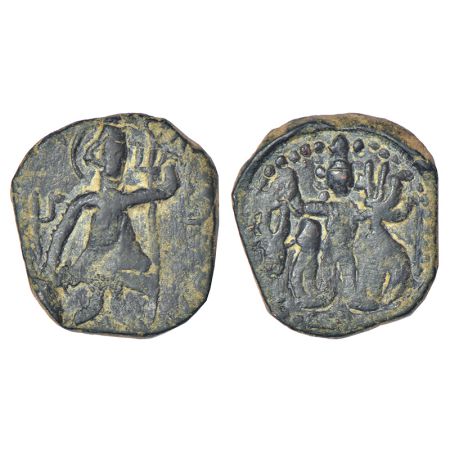 Kushans - Vasudeva II (c. 275-300 AD), light weight didrachm, Gandhara series, similar to 
