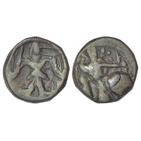 Kushans - Vasudeva II (c. 275-300 AD), light weight didrachm, Gandhara series, similar to 