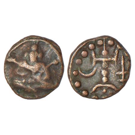 Kongu Cheras - uninscribed and unattributed copper kasu, (c.13th cent. AD), MCSI 430-434, 