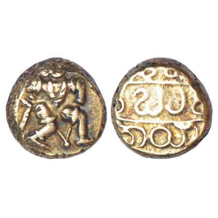 Vijayanagar Kingdom, Sangama dynasty, base gold varaha of Bukkaraya I (1356-1377 AD), Giri