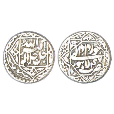 Akbar (1556-1605 AD), silver rupee, Lahore mint, Khurdad 47, KM 94.3, 11.36g, legend withi