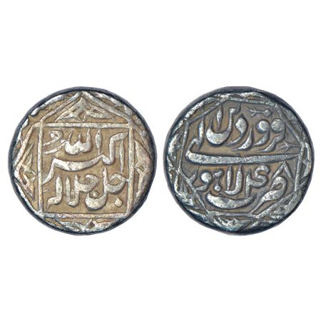 Akbar (1556-1605 AD), silver rupee, Lahore mint, Farwardin 48, KM 94.3, 11.39g, legend wit