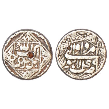Akbar (1556-1605 AD), silver rupee, Lahore mint, Amardad 49, KM 94.3, 11.33g, legend withi