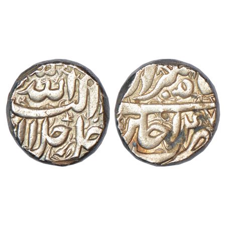 Akbar (1556-1605 AD), silver rupee, Ujjain mint, Tir 47, KM 93.16, 11.43g. Extremely fine,