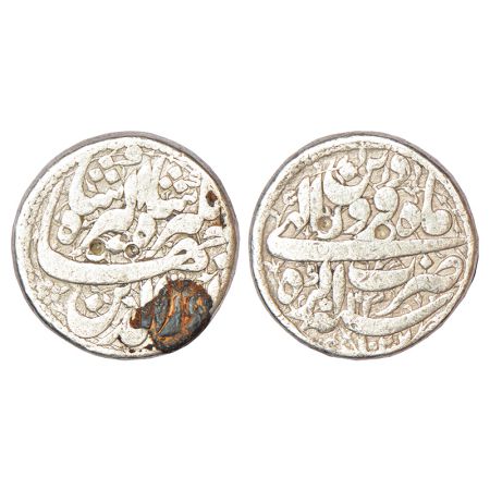 Jahangir (1605-1627 AD), silver rupee, Agra mint, 'Nur ud-din' type, Farwardin, AH 1027/RY