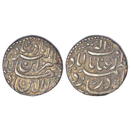 Jahangir (1605-1627 AD), silver rupee, Ahmadabad mint, 'Enayate Elah' couplet, RY 15, KM 1