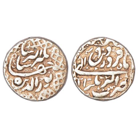 Jahangir (1605-1627 AD), silver rupee, Akbarnagar mint, 'Nur ud-din' type, Farwardin, AH 1