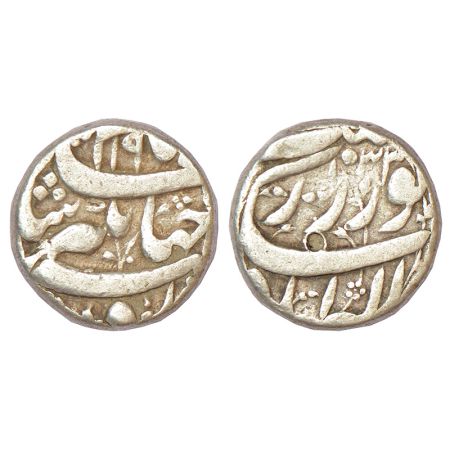 Jahangir (1605-1627 AD), silver rupee, Allahabad mint, 'Hamisha' couplet, AH 1033/RY 19, K