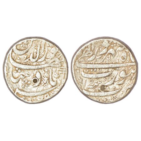 Jahangir (1605-1627 AD), silver rupee, Surat mint, 'Nur ud-din' type, Shahrewar, AH 1029/R