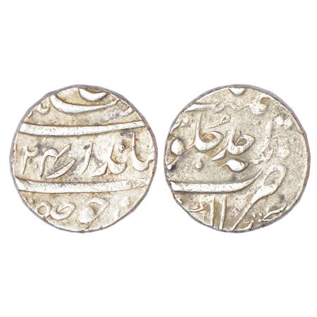 Jahandar Shah (1712-1713 AD), silver rupee, Akbarnagar mint, AH (11)24/RY Ahd, KM 363.3a, 