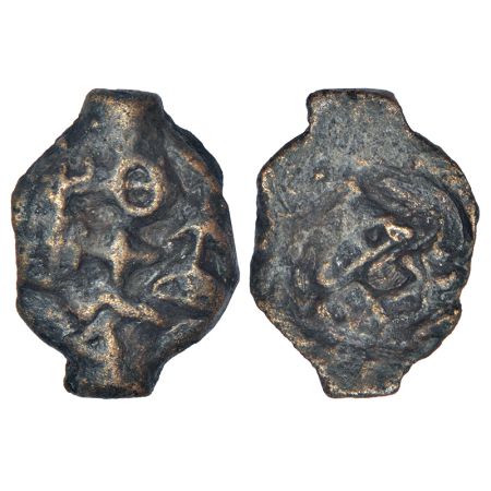 Ancient Eastern Malwa, Dasharna area, Betwa valley - cast copper coin of Erikachha city-st