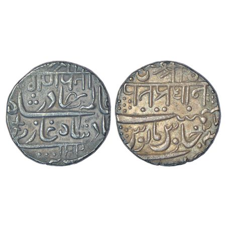 Maratha Confederacy, silver rupee, Murtazabad (Miraj) mint, M&W T2, dated FE? 122x, RY 27,