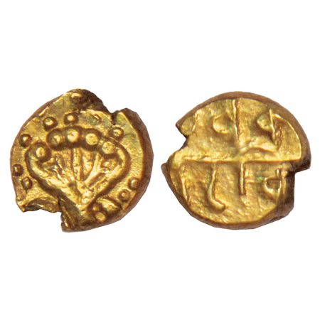 Maratha Confederacy, Ghorpade Chiefs of Gooty - anonymous gold fanam attributed to Murar R