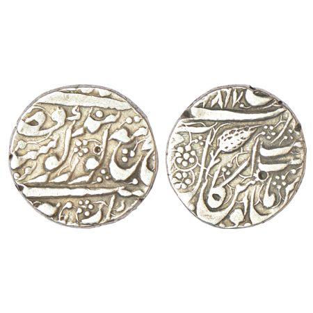 Sikh Empire, silver rupee, Amritsar mint, 'Nanak Shahi' couplet, VS 1867, nice dotted arra