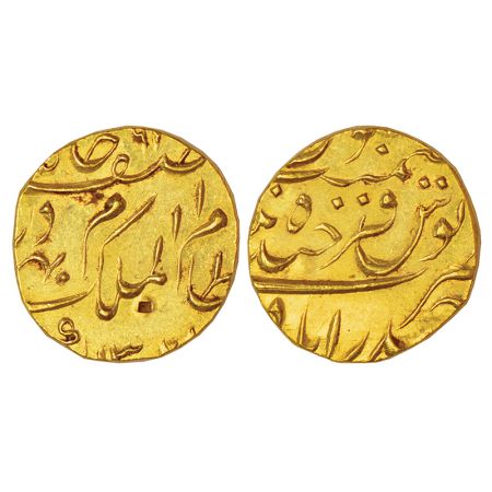 Hyderabad, Mir Mahbub Ali Khan (1869-1911 AD), gold ashrafi, Hyderabad mint, AH 1321, KM Y