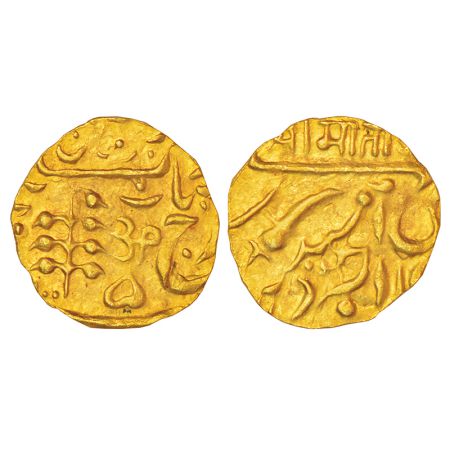 Jodhpur, Umaid Singh (1918-1947 AD), gold ¼ mohur, Lingen M&J 15.03, 2.73g. Jodhpur mint, 