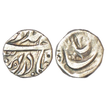 Maler Kotla, Sikandar Ali Khan (1858-1871 AD), silver ¼ rupee, ND, in the name of Ahmad Sh