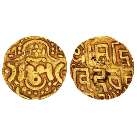 Gahadavalas of Kanuj, base gold 4½ masha of Govinda Chandra Deva (1114-1154 AD), Deyell 14