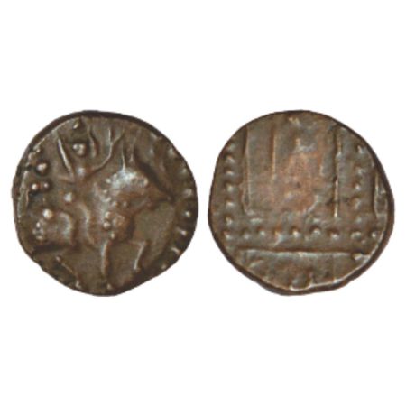 Hindu Kingdoms in Tamil Nadu - uninscribed copper cash, attributed to one of the Nayaka fa