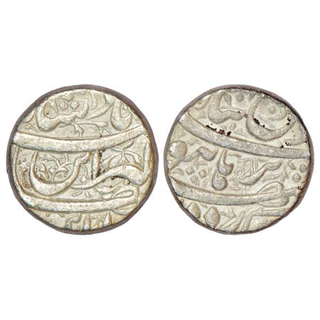 Jahangir (1605-1627 AD), silver rupee, Burhanpur mint, 'Din Panah' couplet, a beautiful ve