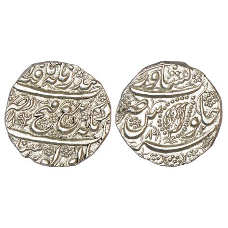 Sikh Empire, silver rupee, Peshawar mint, VS 1892 on both sides, Herrli 13.02.04, 8.45g. O