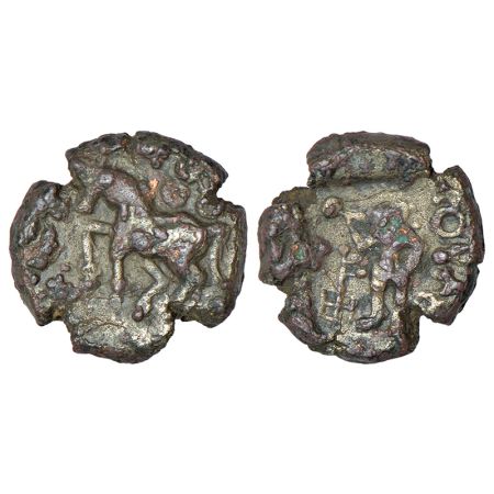 Kausambi/Vatsa region, monarchical series - copper coin of Jethamita (Jyeshthamitra), (c.5