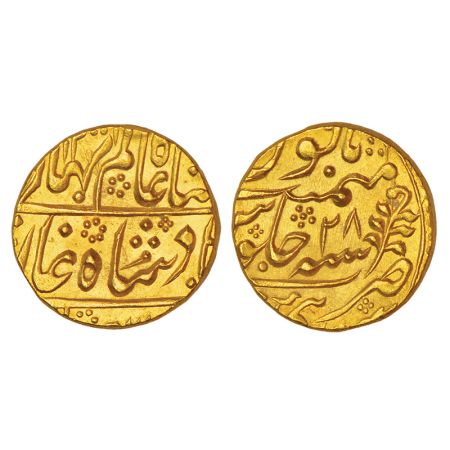 Jaipur, Mughal style, gold mohur, Sawai Jaipur mint, in the name of Shah Alam II, AH 1200/