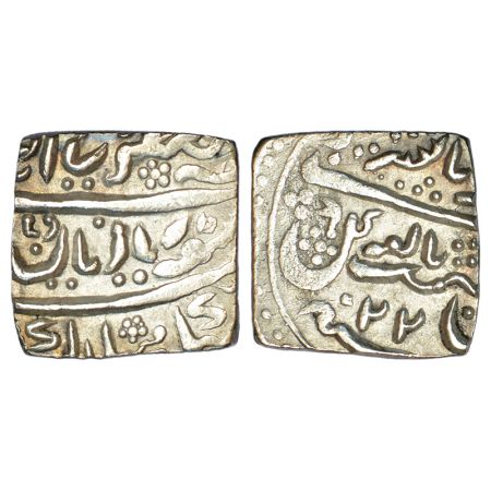 Jaisalmer, Ranjit Singh (1846-1864 AD), silver square nazarana rupee, Dar al-Riyasat Jaisa