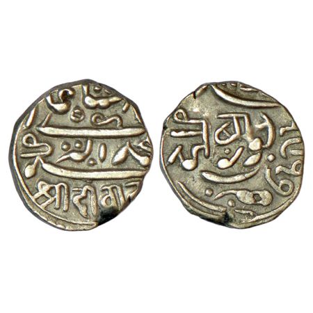 Junagadh, Bahadur Khan (1811-1840 AD), silver ½ kori, VS 1917, in the name of Muhammad Akb