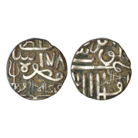 Kutch, Bhojrajji (1631-1645 AD), silver kori, in the name of Muzaffar Shah III, frozen AH 