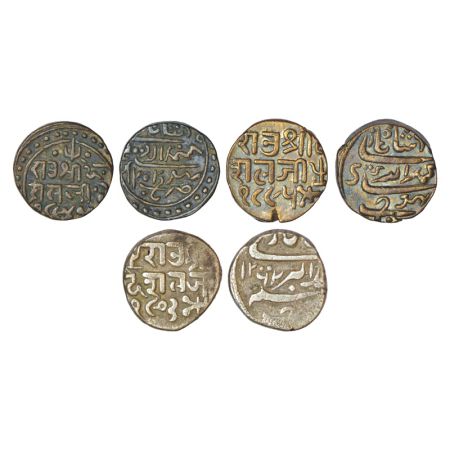 Kutch, Deshalji II (1819-1860 AD), silver kori (3), in the name of Muhammad Akbar II, 1x V