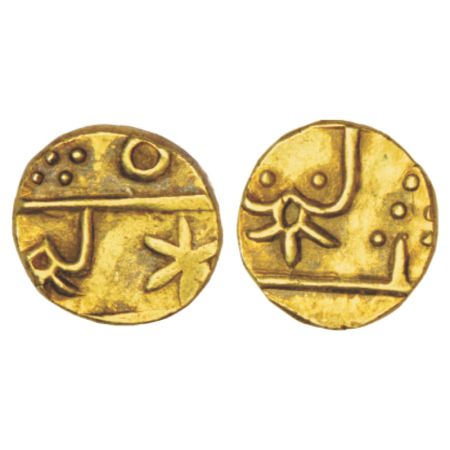 Mewar-Udaipur, New Chandori series, gold 2/3 mohur, struck at Udaipur mint, ND (1842-1890 