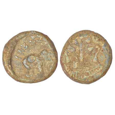 Ananda' chieftains of Karnataka - 'elephant' type lead coin of Mulananda (c.200-250 AD), u